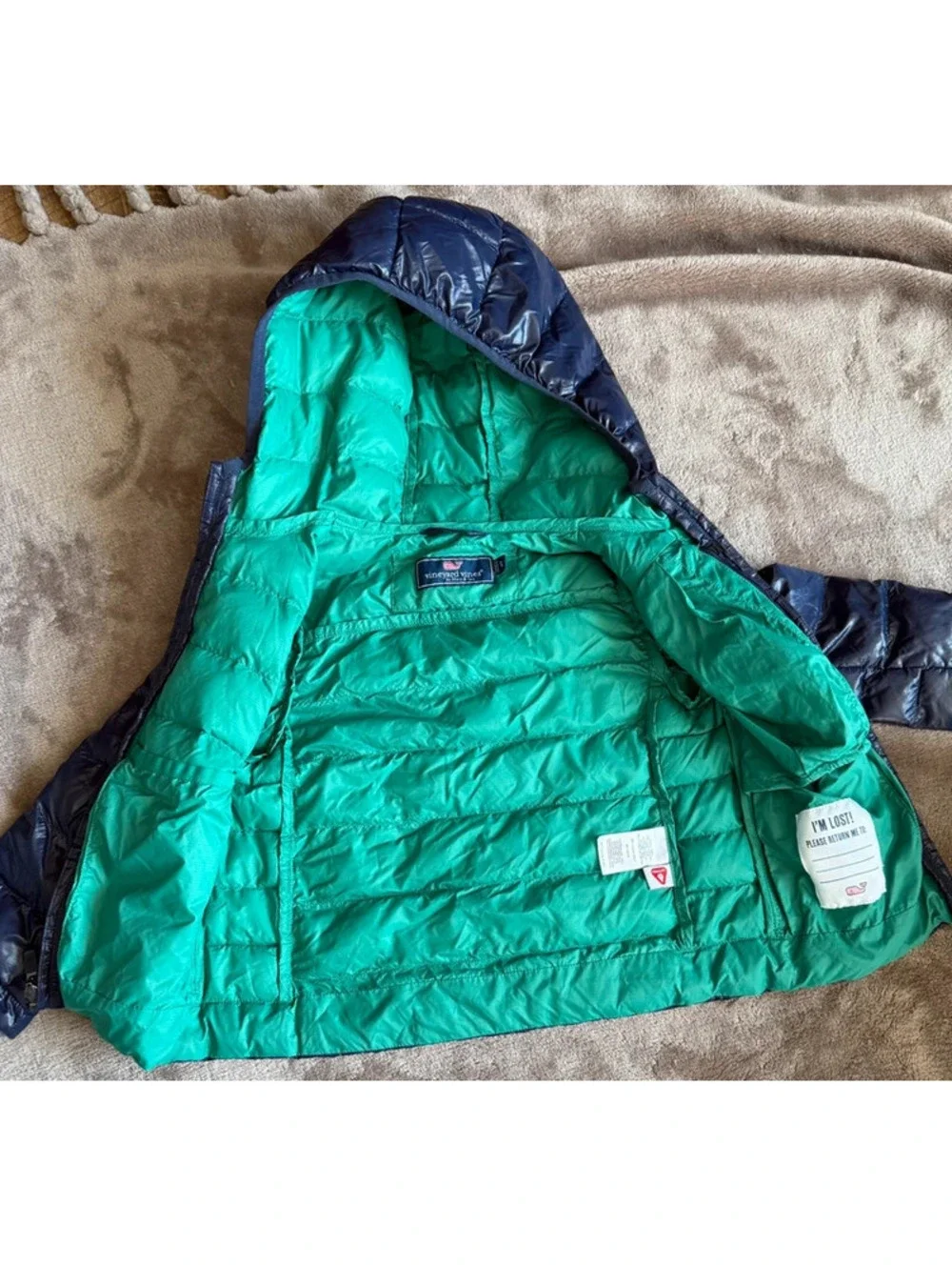 Two Vineyard Vines Navy Quilted Jackets